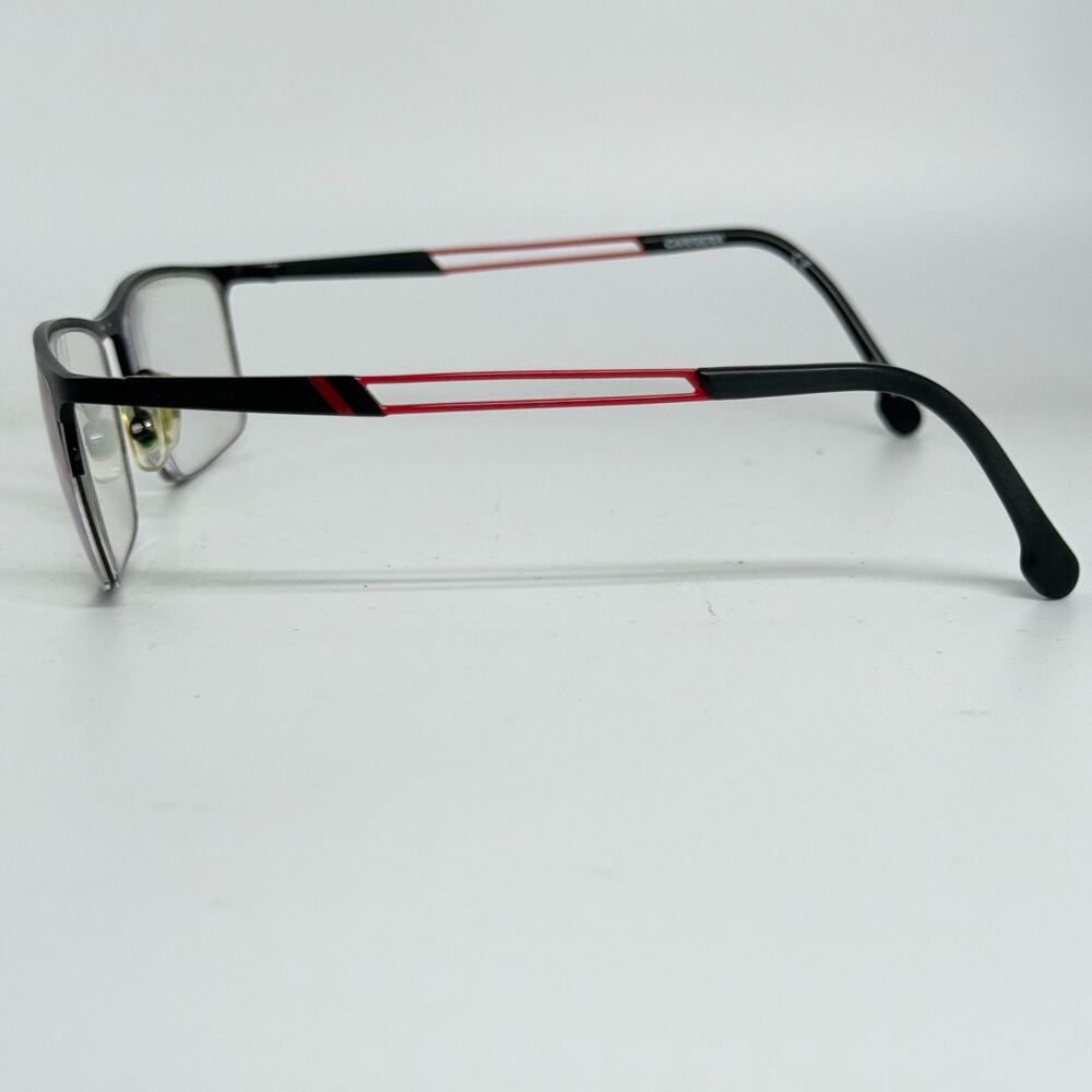 Carrera Black Red Metal Rectangular Half Rim Eyeg… - image 2